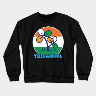 Trinamool Congress Party Logo Mamata West Bengal Politics Crewneck Sweatshirt